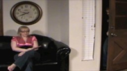 Grounded Step-Daughter Spanked for Sneaking In Late